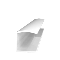 Profil din aluminiu pentru usi tip U 2.5 ml, alb