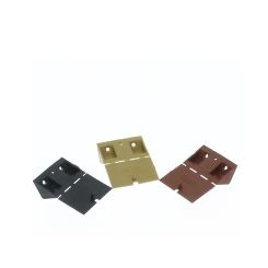 Coltar din plastic triunghiular cu capac, cires (50 buc)