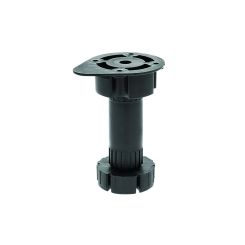 Picior bucatarie economic reglabil din plastic H100, negru (4 buc)