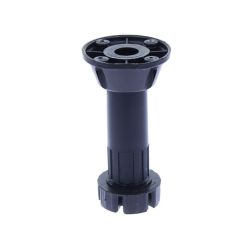 Picior bucatarie economic reglabil din plastic H120, negru (4 buc)