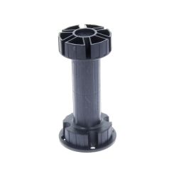 Picior bucatarie Italia reglabil din plastic H120, negru (4 buc)
