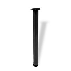 Picior masa HDD Martin rotund din otel H710xD60, negru