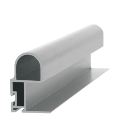 Profil aluminiu maner cu canale pentru perie si garnitura SM 1013D, 2.5 ml