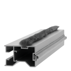 Profil din aluminiu maner cu canal pentru perie si garnitura sticla, sistem PKM80-001, 2.7 ml