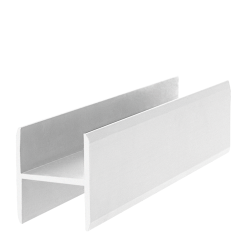 Profil din aluminiu imbinare pal tip H SM 1027C 2.5 ml, alb