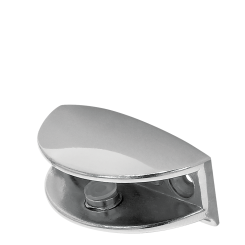 Suport din metal pentru polita din sticla, crom (2 buc)