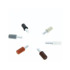 Suport din metal cu manson din plastic pentru polita, cires (50 buc)