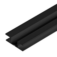 Multiangolo din plastic pentru plinta H100, negru
