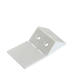 Coltar din plastic triunghiular cu capac, alb (100 buc)