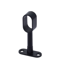 Suport intermediar reglabil cu tija pentru bara ovala, negru