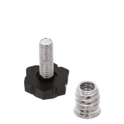 Picior nivelare Graco din plastic M6 mic, negru (100 buc)