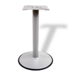 Picior masa central Thomas din otel cu baza rotunda H720XD76, satinat