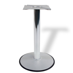 Picior masa central Thomas din otel cu baza rotunda H720XD76, crom