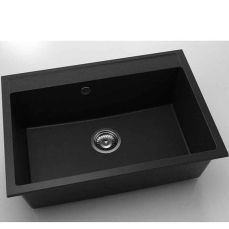 Chiuveta cu o cuva Fat Avangard 70 x 49 cm, black metallic 1008