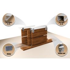Sistem de glisare K28/SKM28YR pentru o usa (dreapta)