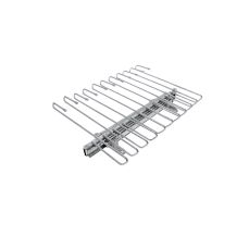 Suport din metal pentru pantaloni, glisiera cu bile, crom, 11 randuri