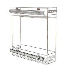 Cos Jolly Standard 150x450, culisare laterala cu glisiera cu bile, corp de 200 mm, crom