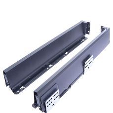 Sertar metalic Softline Plus cu glisiera sincron extragere totala cu amortizare L350