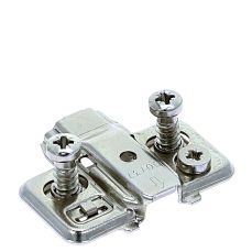 Placuta TITUS cu reglaj 3D pt balama (T-type) cu clips aplicata/semiaplicata H~0 mm