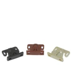 Opritor pentru usa din plastic cu doua role, maro