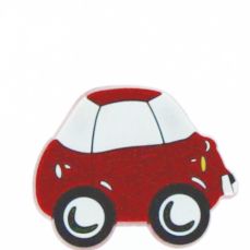 Buton mobila masina rosu/alb din plastic flexibil 38750