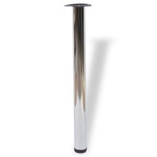 Picior masa HDD Maurice rotund din otel H820xD60, crom