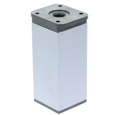 Picior patrat Piedro din aluminiu H100x40x40, satinat
