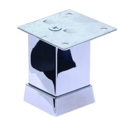 Picior patrat Uberto reglabil din aluminiu H60x40x40, crom