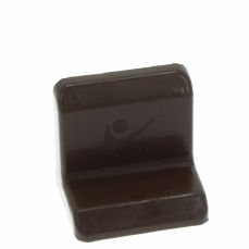 Demontabil din metal tip L cu masca din plastic, maro
