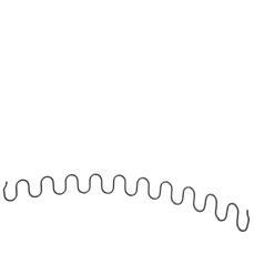 Arc sinusoidal tapiterie 3.8X560MM