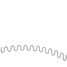 Arc sinusoidal tapiterie 3.8X410 mm