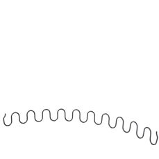 Arc sinusoidal tapiterie 3.8X450MM