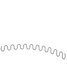 Arc sinusoidal tapiterie 3.8X510MM
