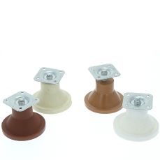 Picior conic Elmo reglabil din plastic H55, cires (4 buc)