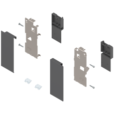 Suport front sertar interior LEGRABOX ZI7.0KS0 stanga+dreapta, inaltime K, nichel