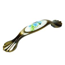 Maner din zamac cu ceramica Enando 96 mm, antic