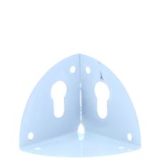 Coltar tridimensional din metal pentru corp suspendat, alb (10 buc)