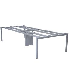 Picior birou Mera pentru 4 persoane H720 3200x140 mm, satinat