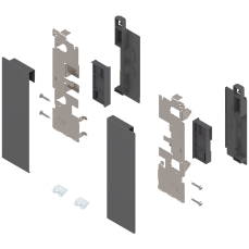 Suport front sertar interior LEGRABOX ZI7.2CS0 stanga+dreapta, inaltime C, nichel
