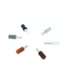 Suport din metal cu manson din plastic pentru polita, gri (10 buc)