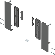 Suport front sertar interior MERIVOBOX ZI4.4ES1 stanga+dreapta, inaltime E, gri