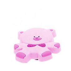 Buton urs roz din plastic flexibil 38719 (2 buc)