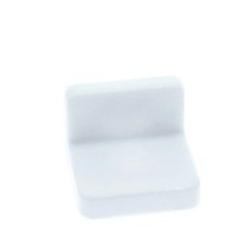 Demontabil din metal tip L cu masca din plastic, alb (20 buc)