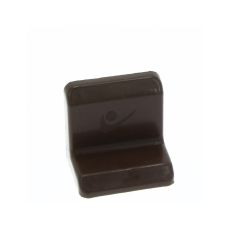 Demontabil din metal tip L cu masca din plastic, maro (10 buc)