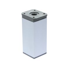 Picior patrat Piedro din aluminiu H70x40x40, satinat (4 buc)