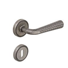 Maner de usa CEBI LINA antic argintiu cu rozeta rotunda pentru cheie