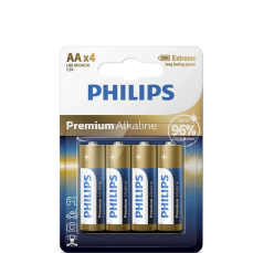 Baterii Philips Premium Alkaline AA 4 buc/set