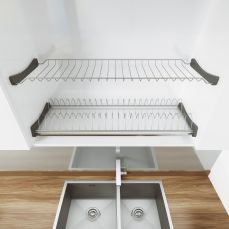 Scurgator pentru vase, 800 mm, otel cromat