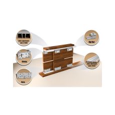 Sistem de glisare STS80AY/SKM80AY cu reglaj pentru 2 usi