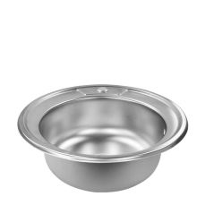 Chiuveta ETTE rotunda din INOX 490x490x170 finisaj lucios plus accesorii